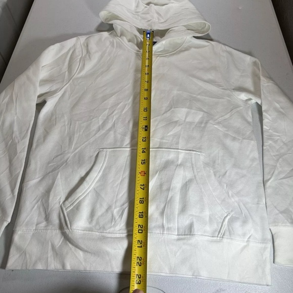 New blank POLO RALPH LAUREN Fleece Pullover Hoodie in White SZ. L kids - Picture 6 of 9